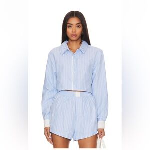 SNDYS Revolve Darian striped shorts and top